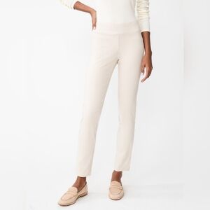 J. McLaughlin Cream Straight Leg Pants Masie